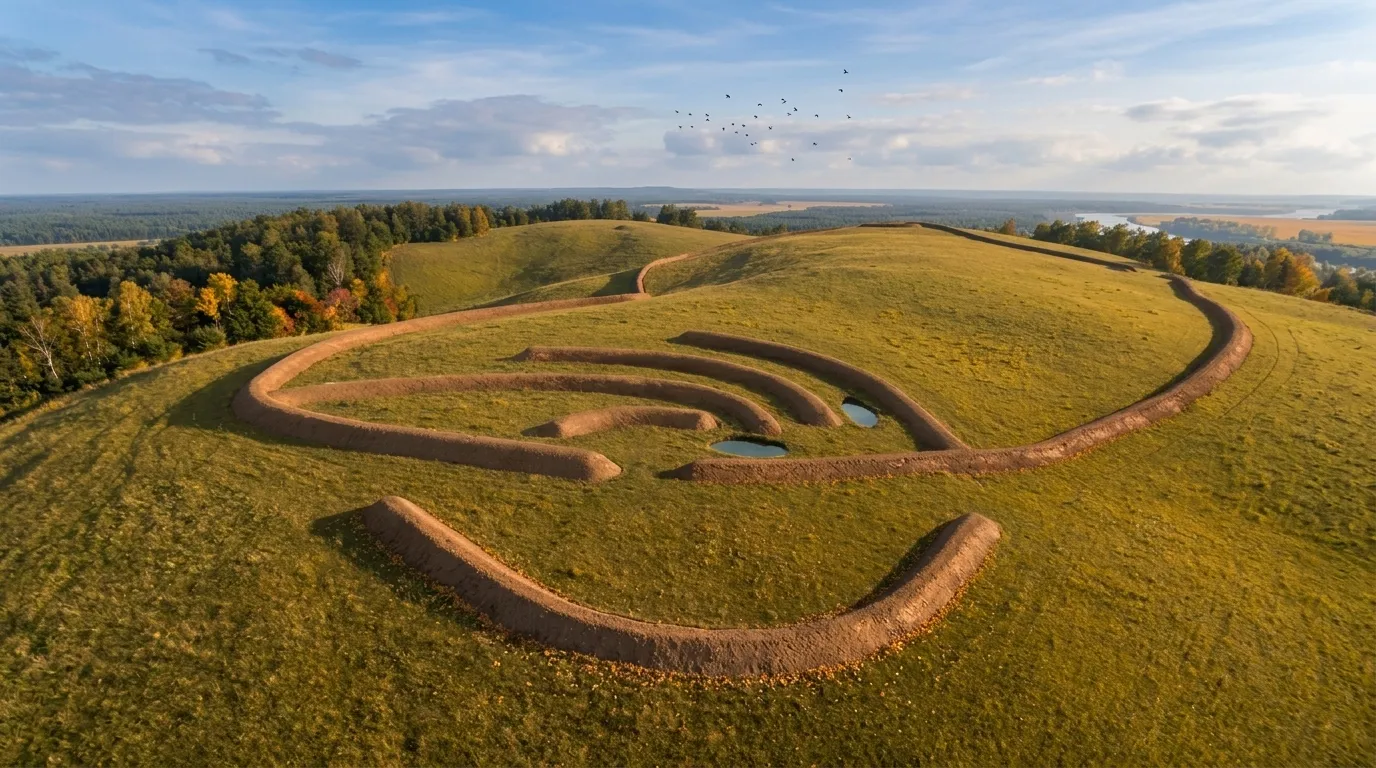 Aerial 3D reconstruction of the Fortified Hill earthworks