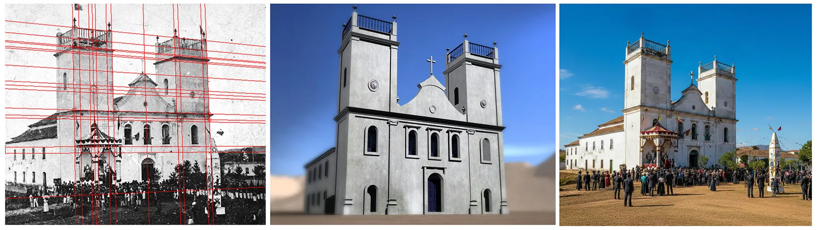 Single image 3D digital reconmstruction of the Old Main Church of Curitiba